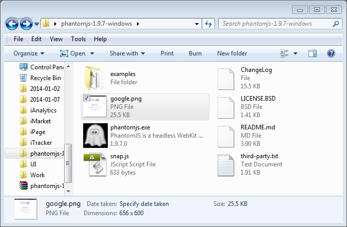 Windows 下 使用 PhantomJS 实现网站截图 - 第3张  | 我的博客 - 技术分享